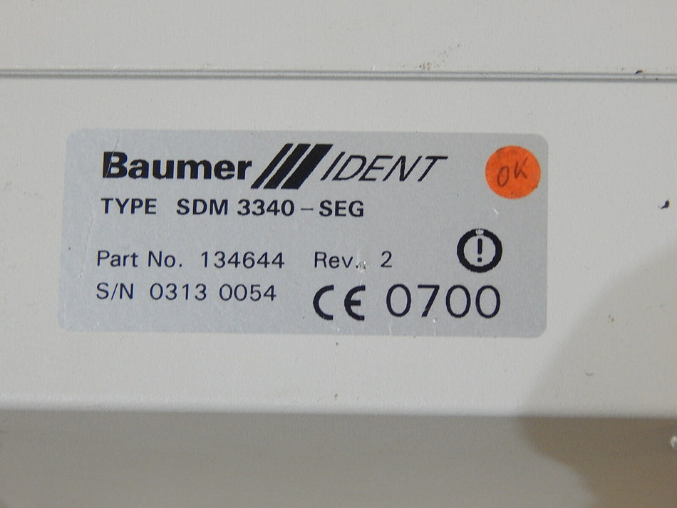 Baumer IDENT OIS-P   SDM-3340-SEG   134644  Rev:2 Neuwertig