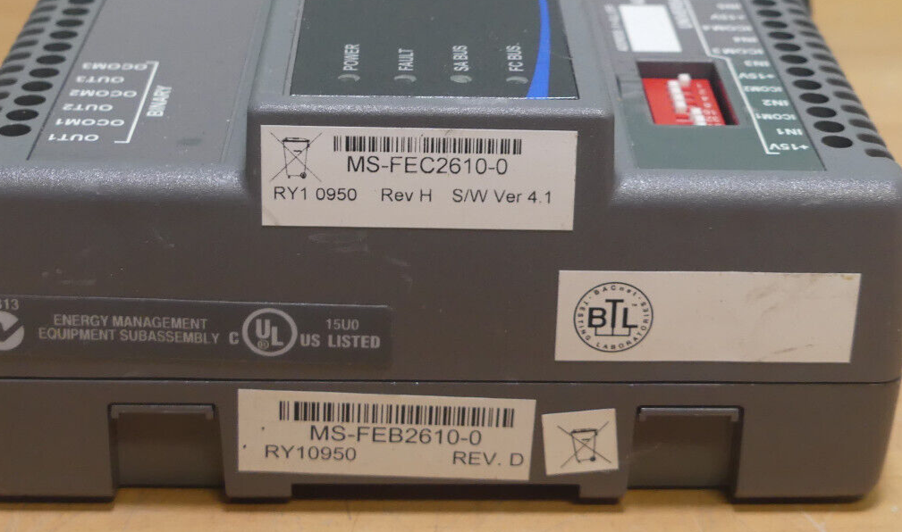 JHONSON CONTROLS MS-FEC2610-0 METASYS SYSTEM