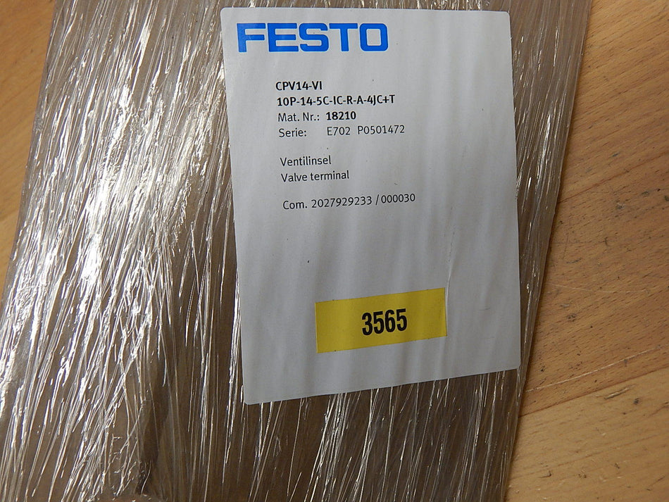 FESTO Ventilinsel CPV14-VI 10P-14-5C-IC-R-A-4JC+T  //Mat.Nr:18210  Neu