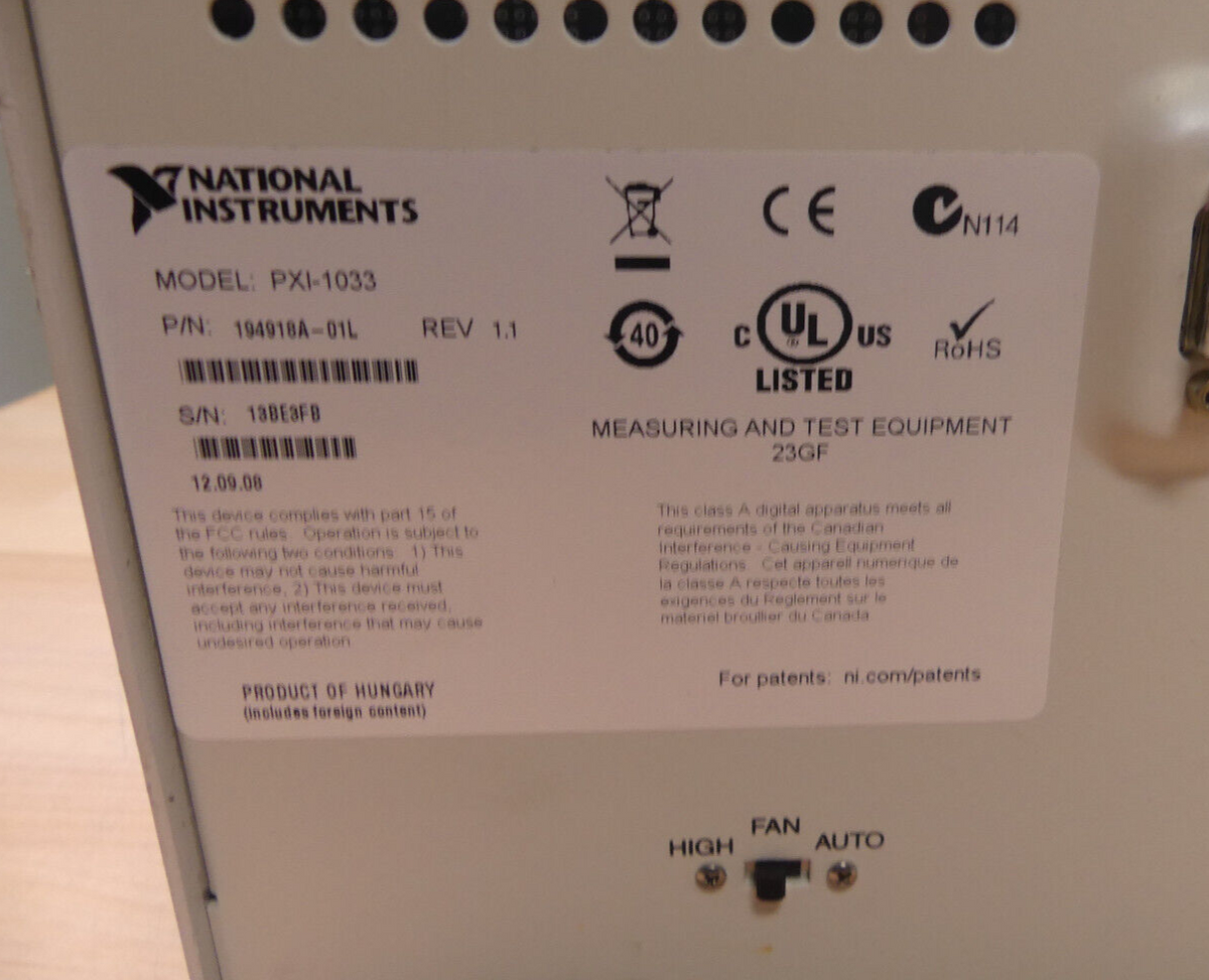 National Instruments NI PXI-1033