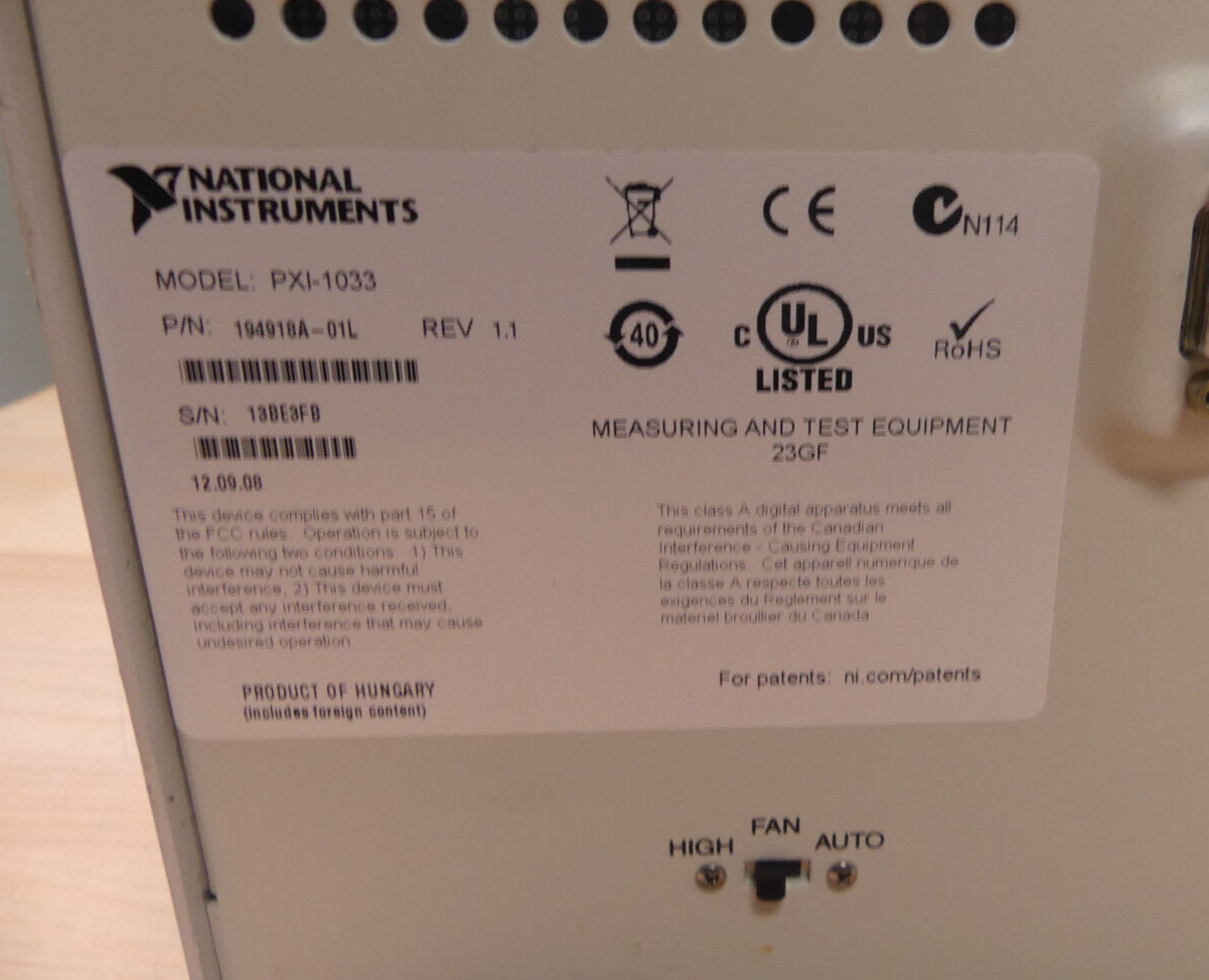 National Instruments NI PXI-1033