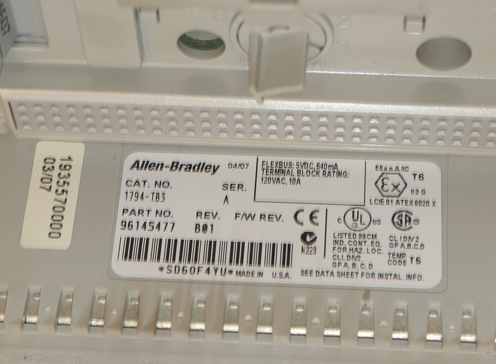 ALLEN-BRADLEY FLEX I/O 1794-IB10XB6