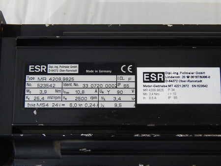 ESR Pollmeier GmbH AC-Servomotor  MR4208.9825  Used