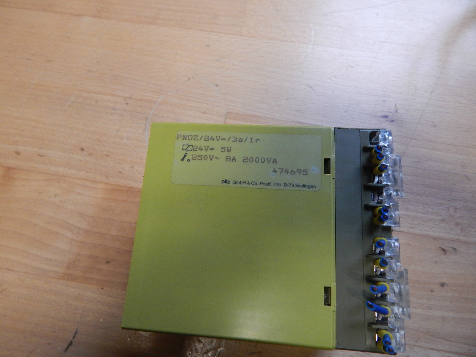 Pilz Sicherheitsrelais   PNOZ/24V=/3a/1r