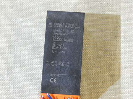 E.DOLD & Söhne  Stromraelais  Typ BA 9053/012 Used