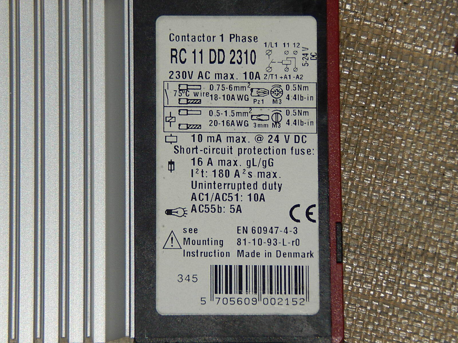  3x IC Electronic RC 11 DD 2310 Comat AC SC Contactor used