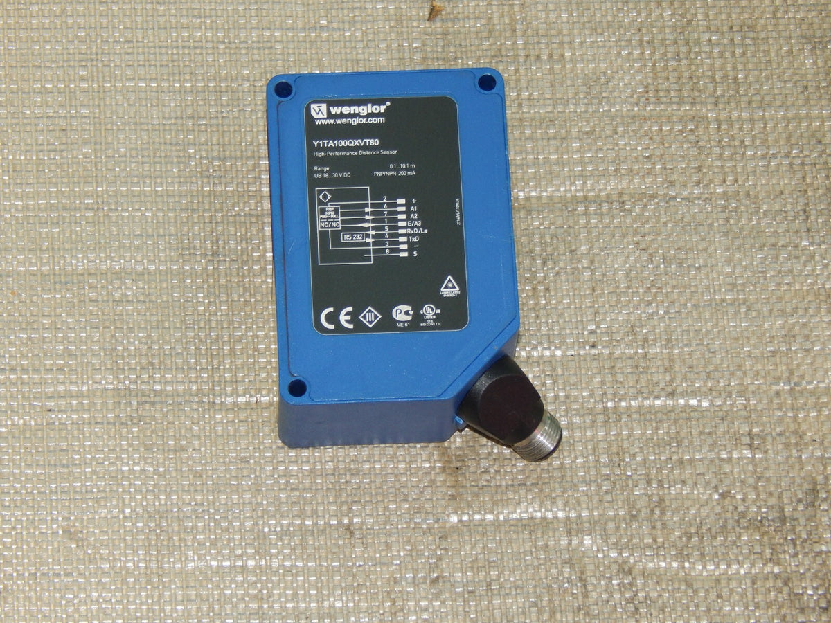  WENGLOR Lichtlaufzeitsensor Y1TA100QXVT80 used