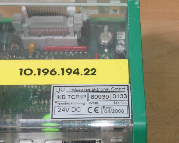 LJU Industrieelektronik IKB TCP/IP 60939 24V DC