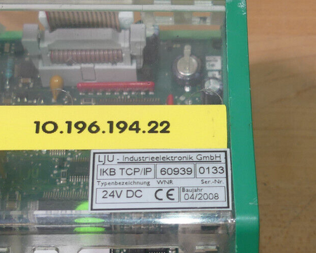 LJU Industrieelektronik IKB TCP/IP 60939 24V DC