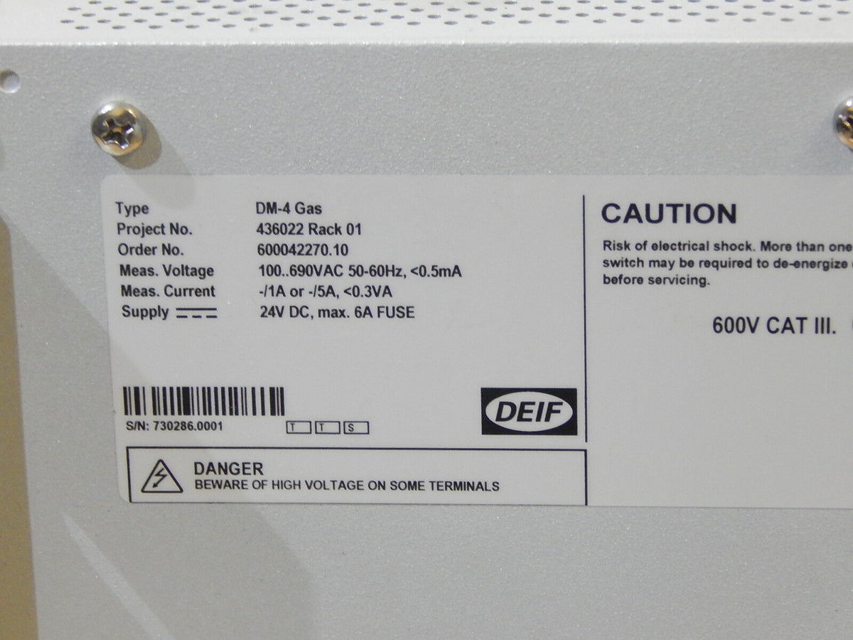  Deif Delomatic Sub -Rack   24-5905-80  // DM-4 Gas used