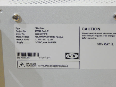  Deif Delomatic Sub -Rack   24-5905-80  // DM-4 Gas used