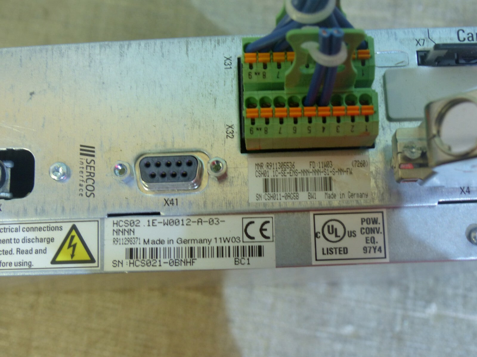  Rexroth Indradrive CSH01.1C-ET-ENS-NNN-NNN-S1-S-NN-FW + HCS02.1E-W0012-A-03