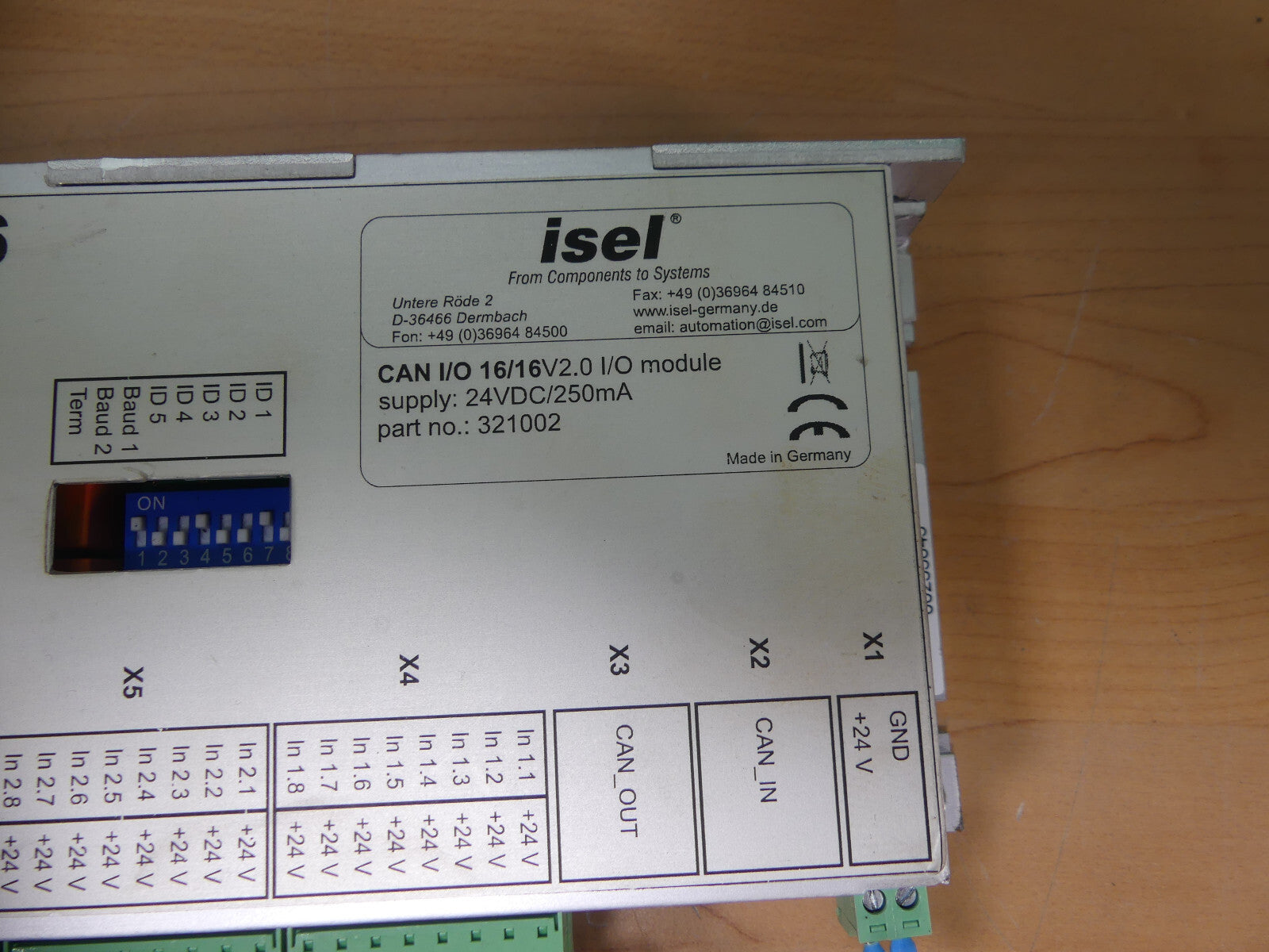 Isel 390228 CAN I/O-Modul 16/16V2.0 24VDC/250mA