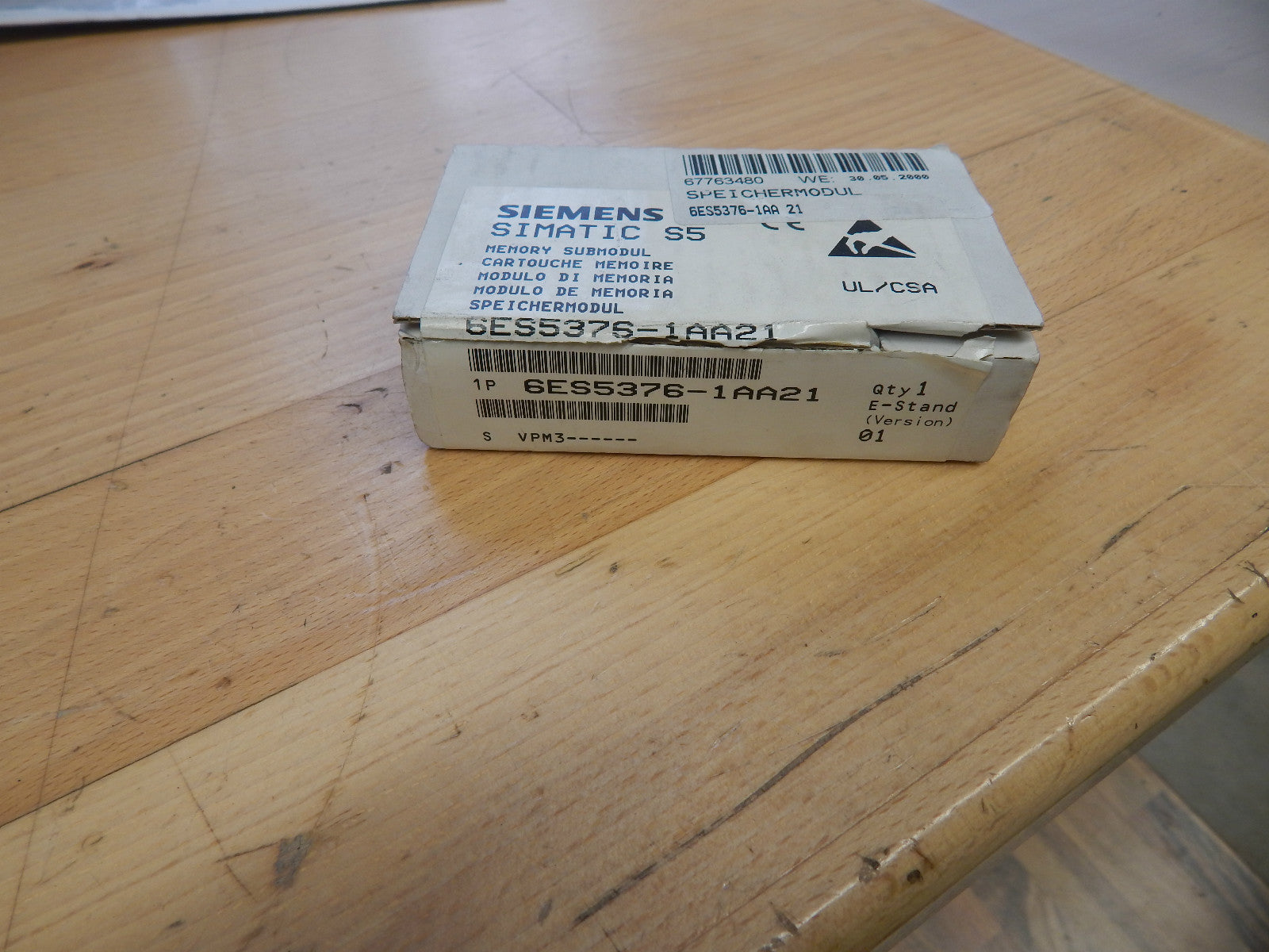 Speichermodul 376 Siemens Simatic S 5 6ES5376-1AA21 