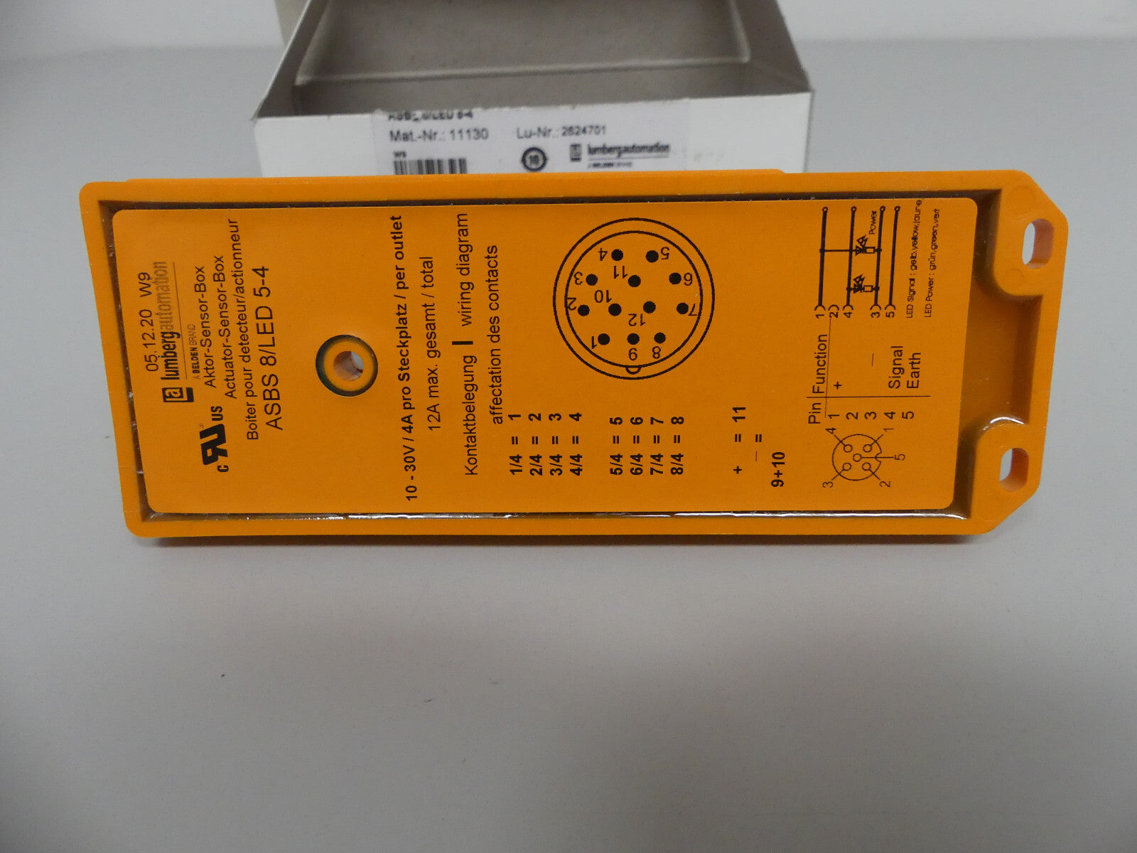 LUMBERG AUTOMATION ASBS 8/LED 5-4