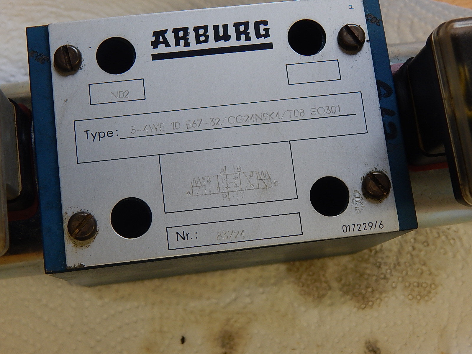 Rexroth Hydonorma Arburg  Hydraulikventil 5-4WE 10 E67-32/CG24N9K4/T08 SO301 