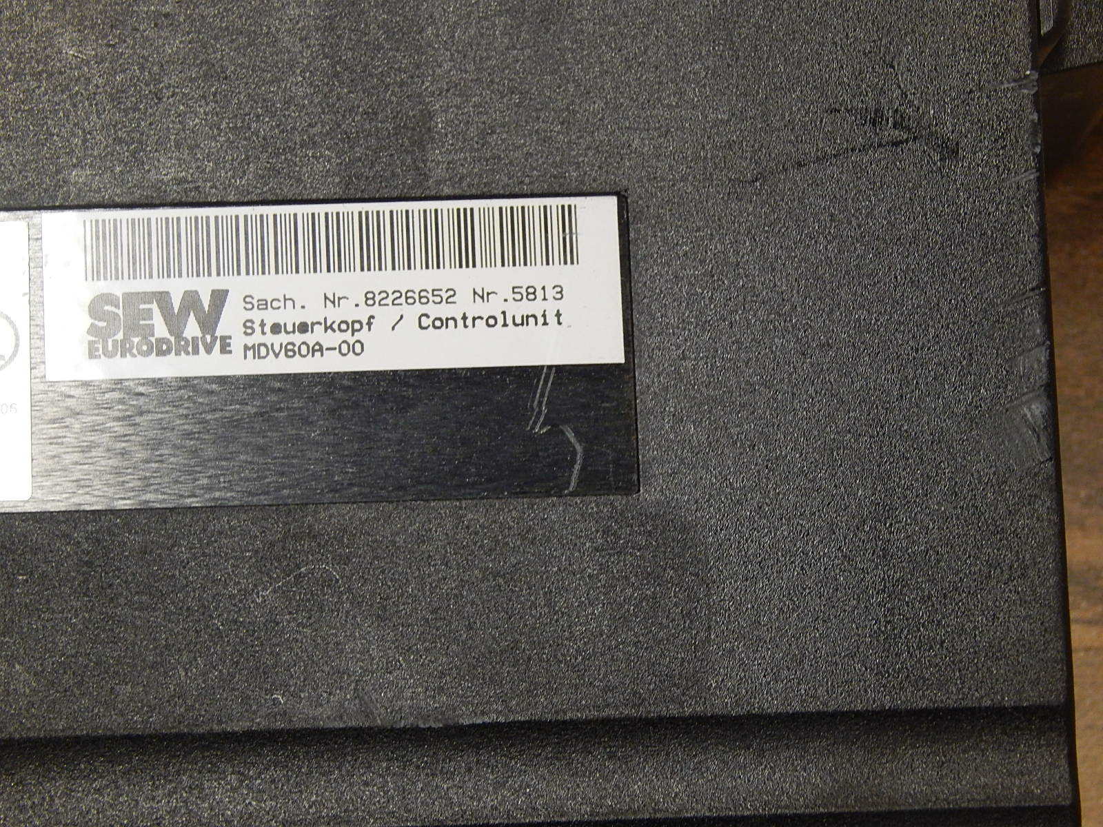 SEW Eurodrive Steuerkopf MDV60A-00/ MDX60A0015-5A3-4-00//MDV60A0015-5A3-4-00 