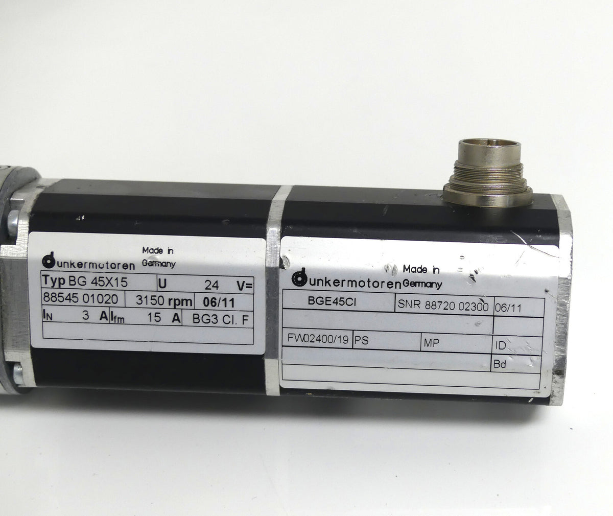 Dunkermotoren BG 45X15 + PLG 52 + BGE45CI 