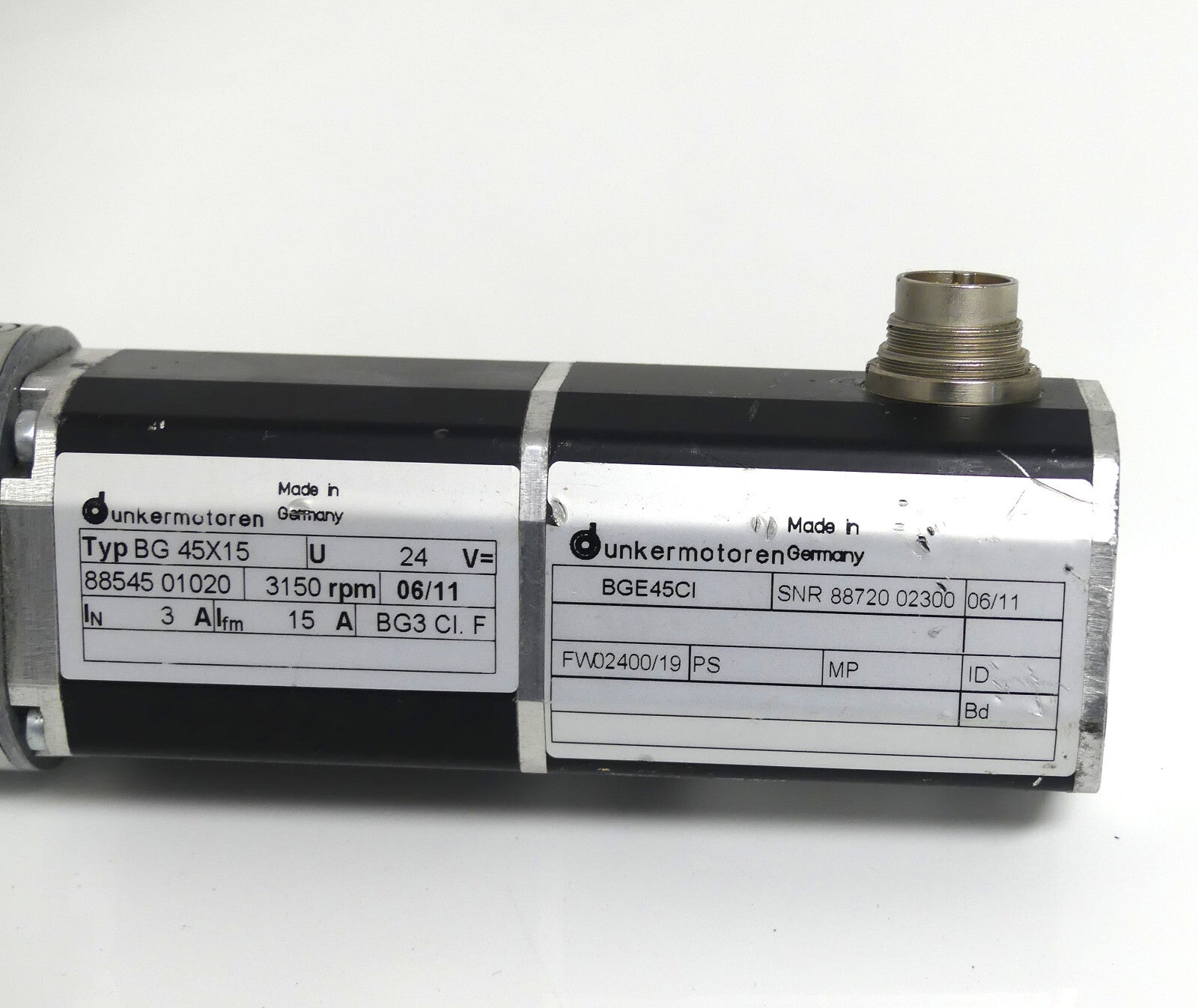 Dunkermotoren BG 45X15 + PLG 52 + BGE45CI 
