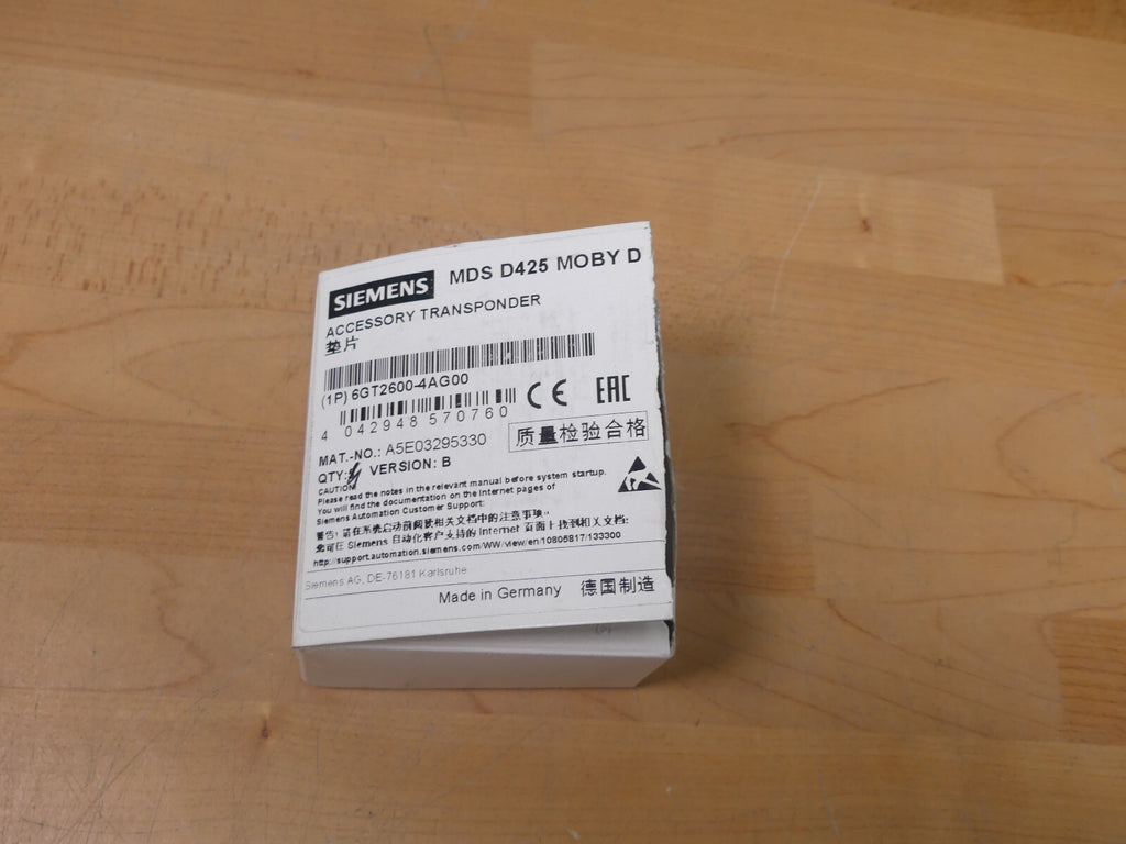 Siemens 6GT2600-4AG00 Transponder s.Bilder