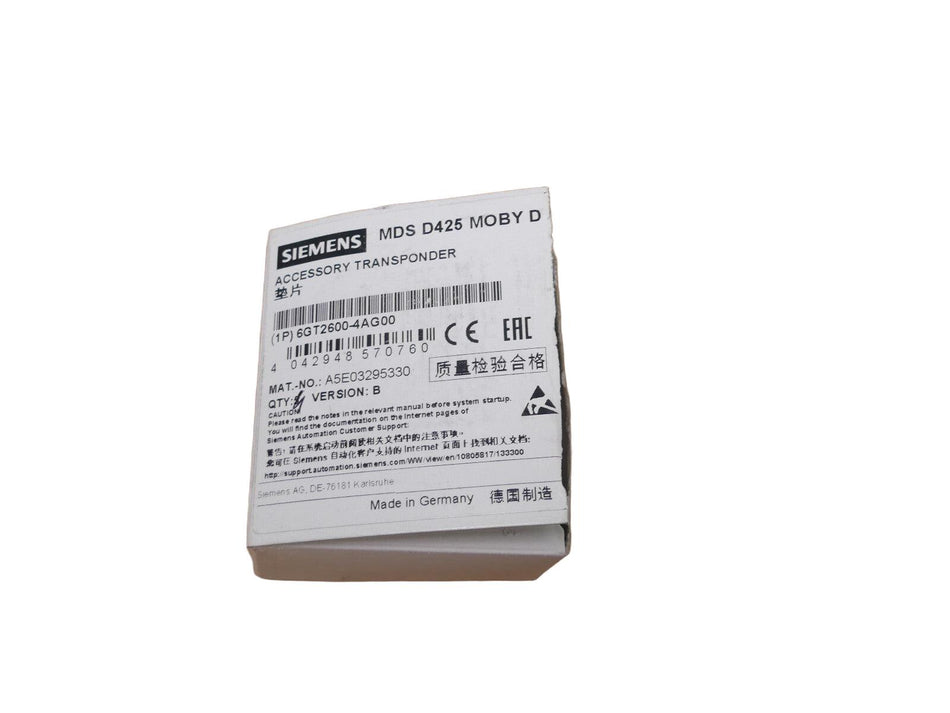 Siemens 6GT2600-4AG00 Transponder s.Bilder