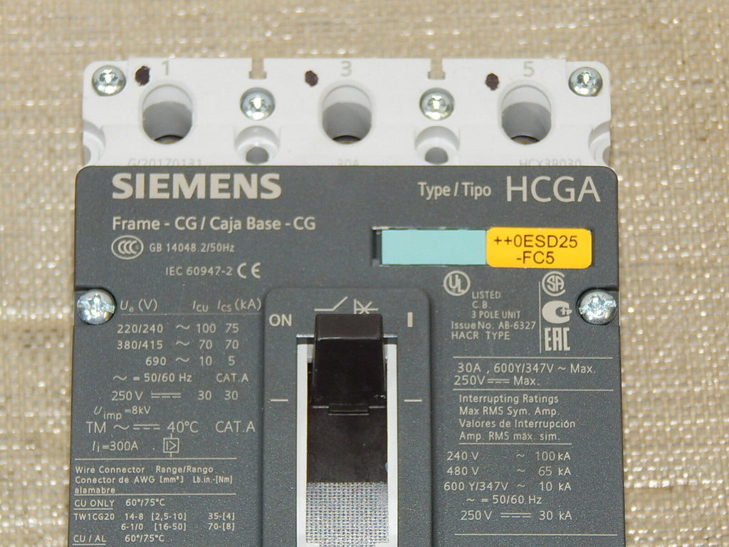 Siemens Leistungsschalter Type HCGA  3VL1103-2KM30-0AA1 Top Zustand