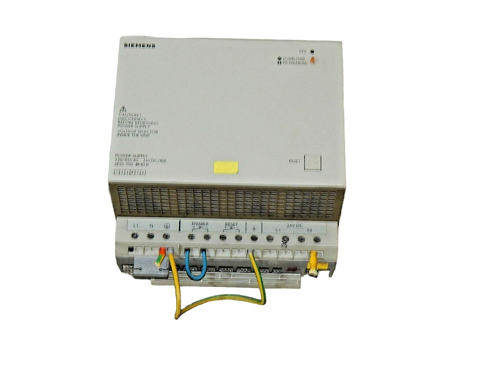  Siemens S5 6ES5950-8MD11 / 6ES5 950-8MD11 (leicht bruch) Power Supply s.Bilder 