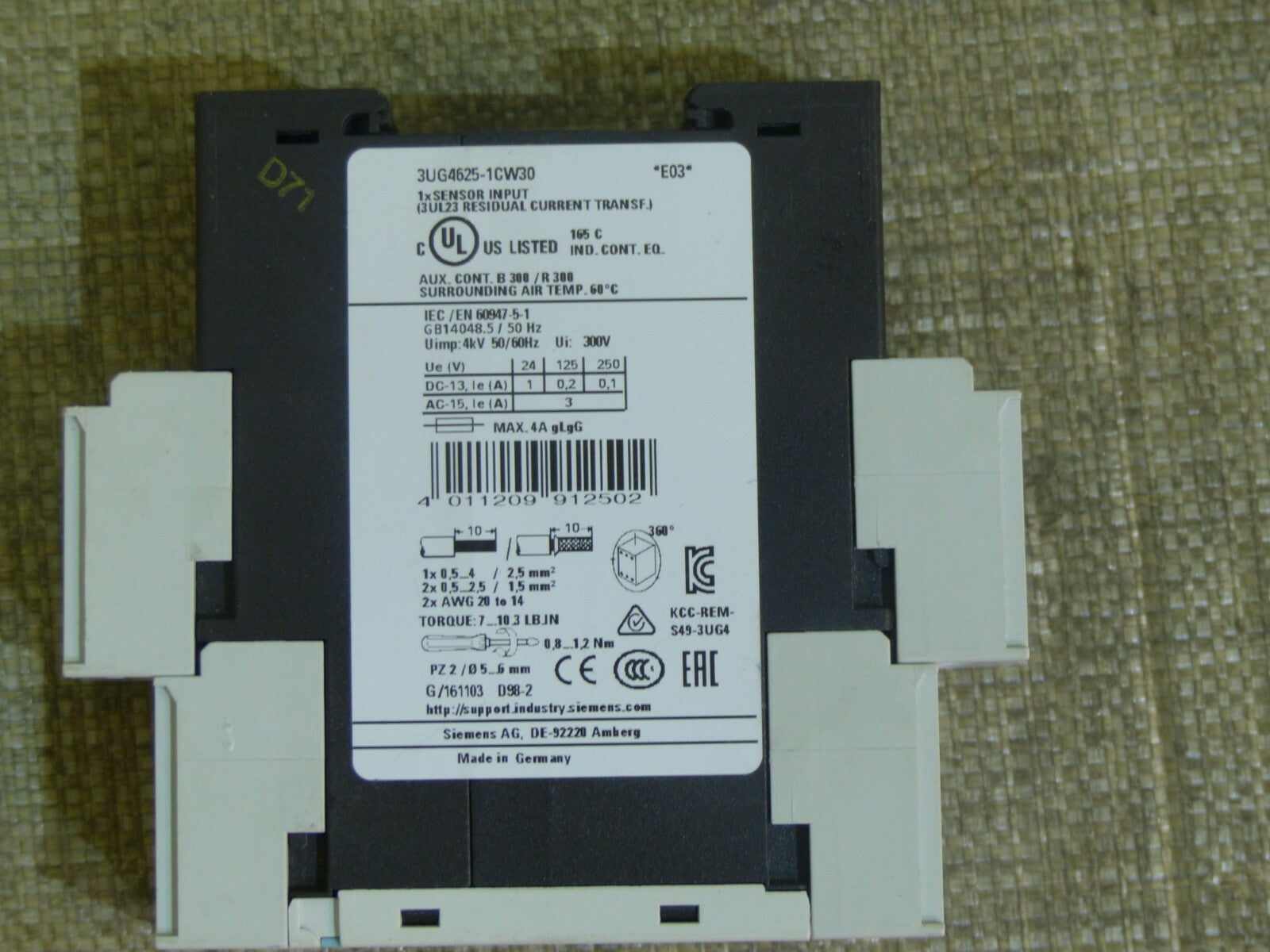 Siemens 3UG4625-1CW30 (neuwertig)