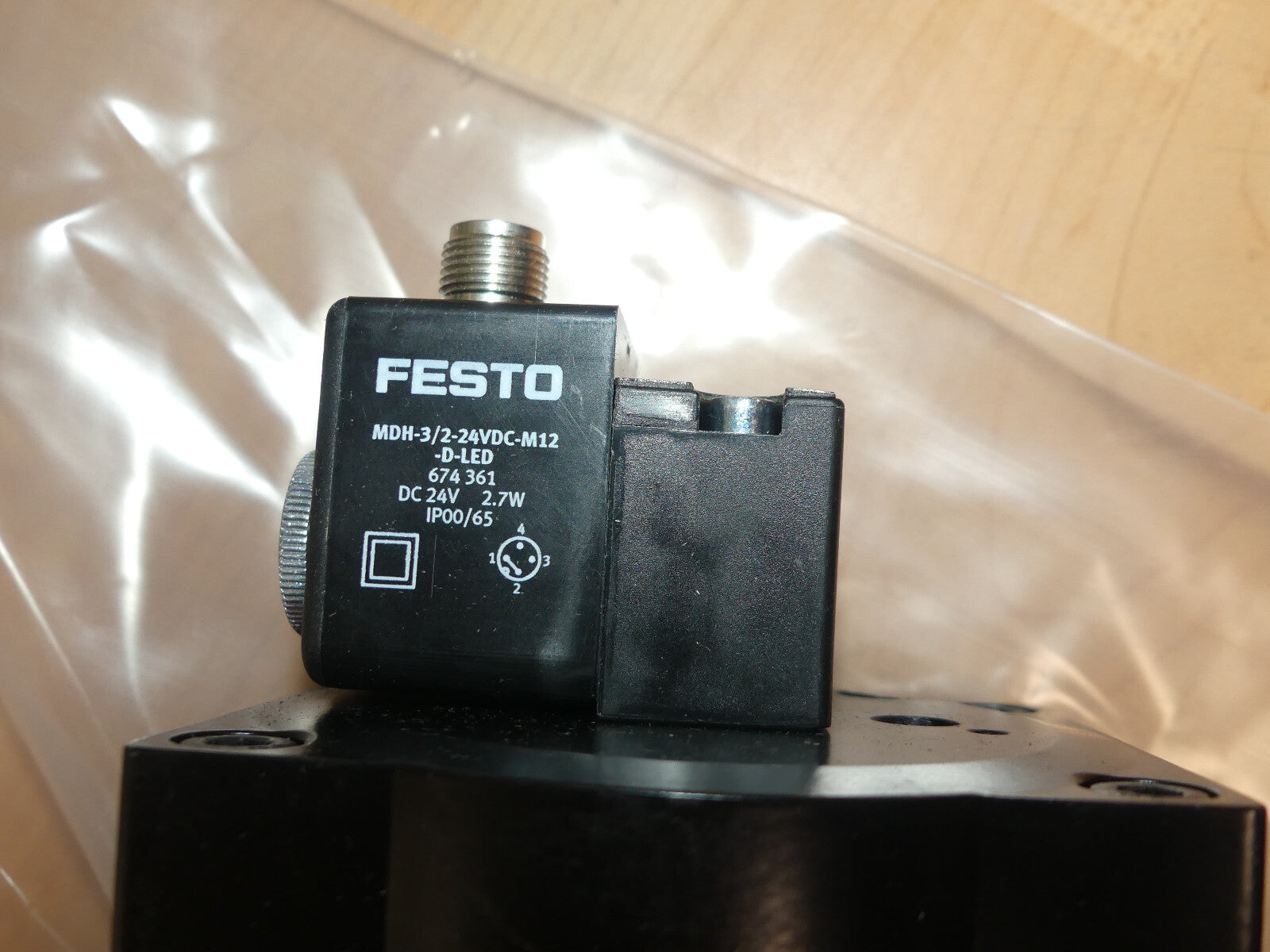 Festo MS9-SV-G-C-10V24P-S-VS  578771 +MDH-3/224VDC-M12-D-LED
