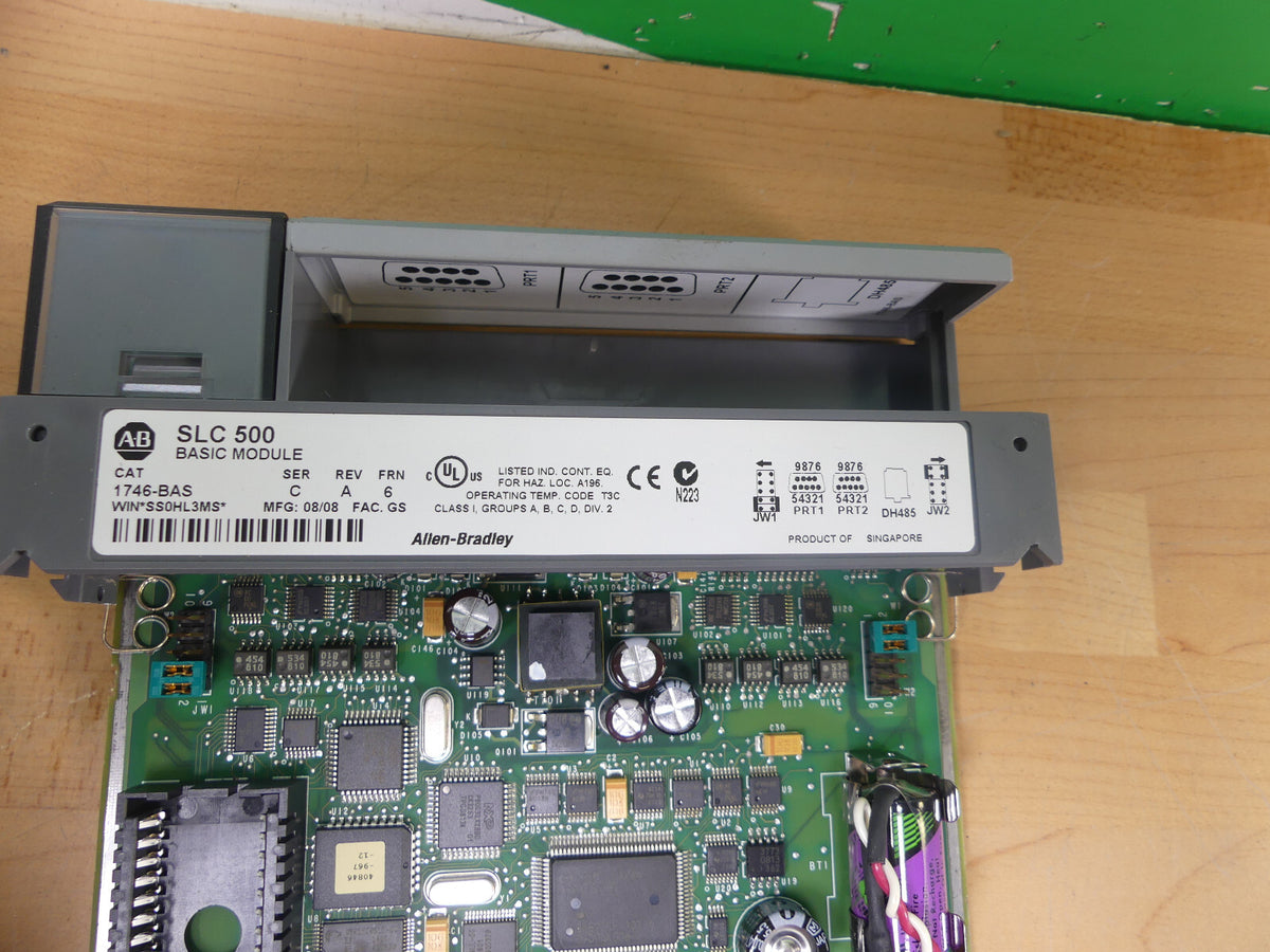 Allen Bradley Basic Module SLC500 1746-BAS used