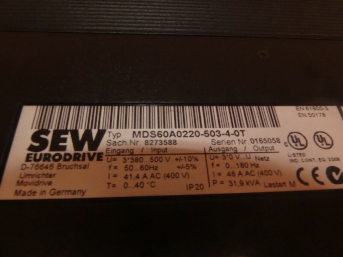 SEW MDS60A0220-503-4-0T