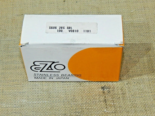 100x S606 2RS SRL EZO Stainless Steel Ball Bearings New