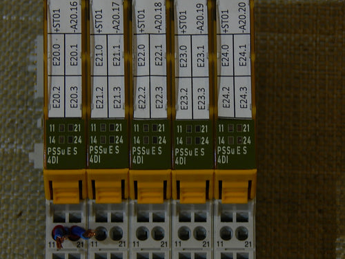 5x PILZ PSSu E S 4DI Elektronikmodul 312400  used
