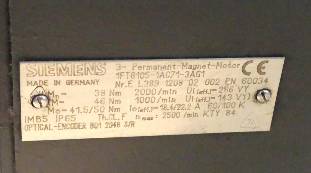 SIEMENS 1FT6105-1AC71-3AG1