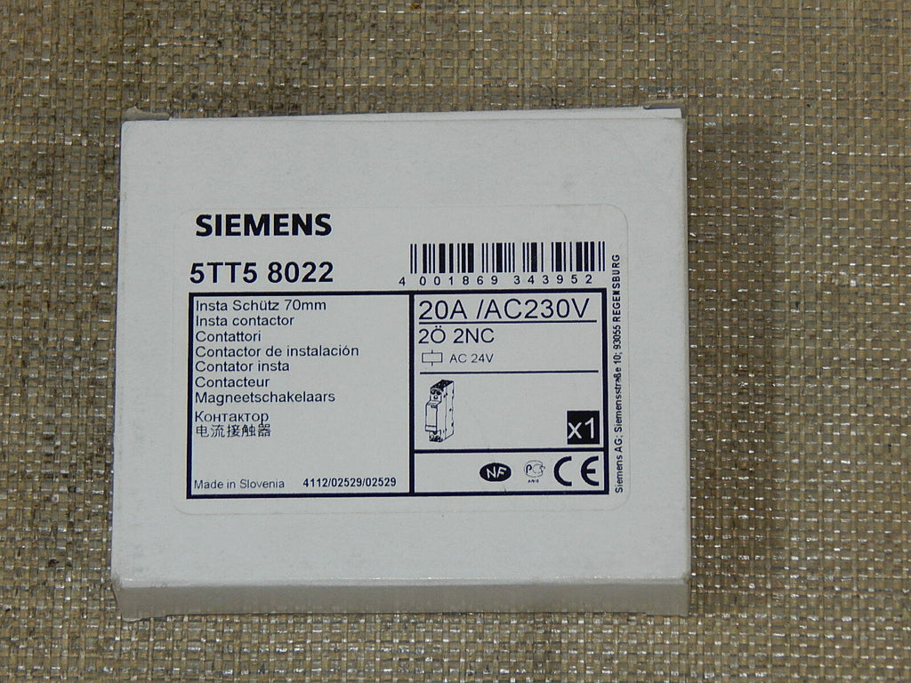  Siemens Installationsschütz 5TT5802   Reiheneinbau 5TT5 8022 New