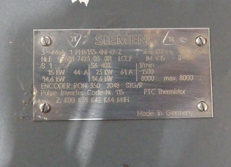 SIEMENS 1PH6135-4NF49-Z