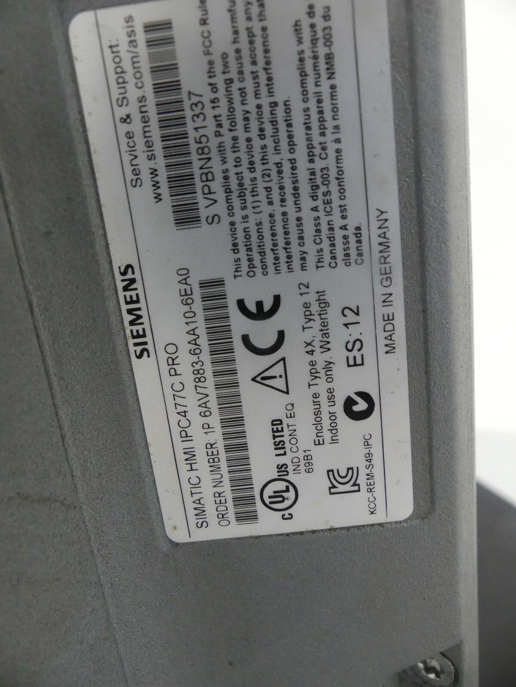 Siemens 6AV7883-6AA10-6EA0