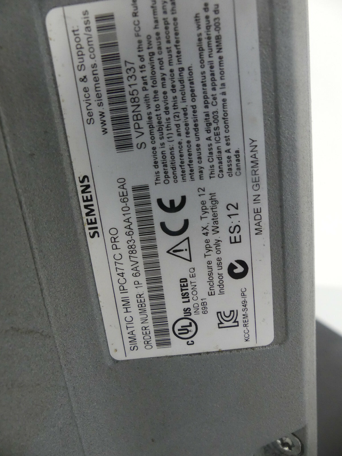 Siemens 6AV7883-6AA10-6EA0