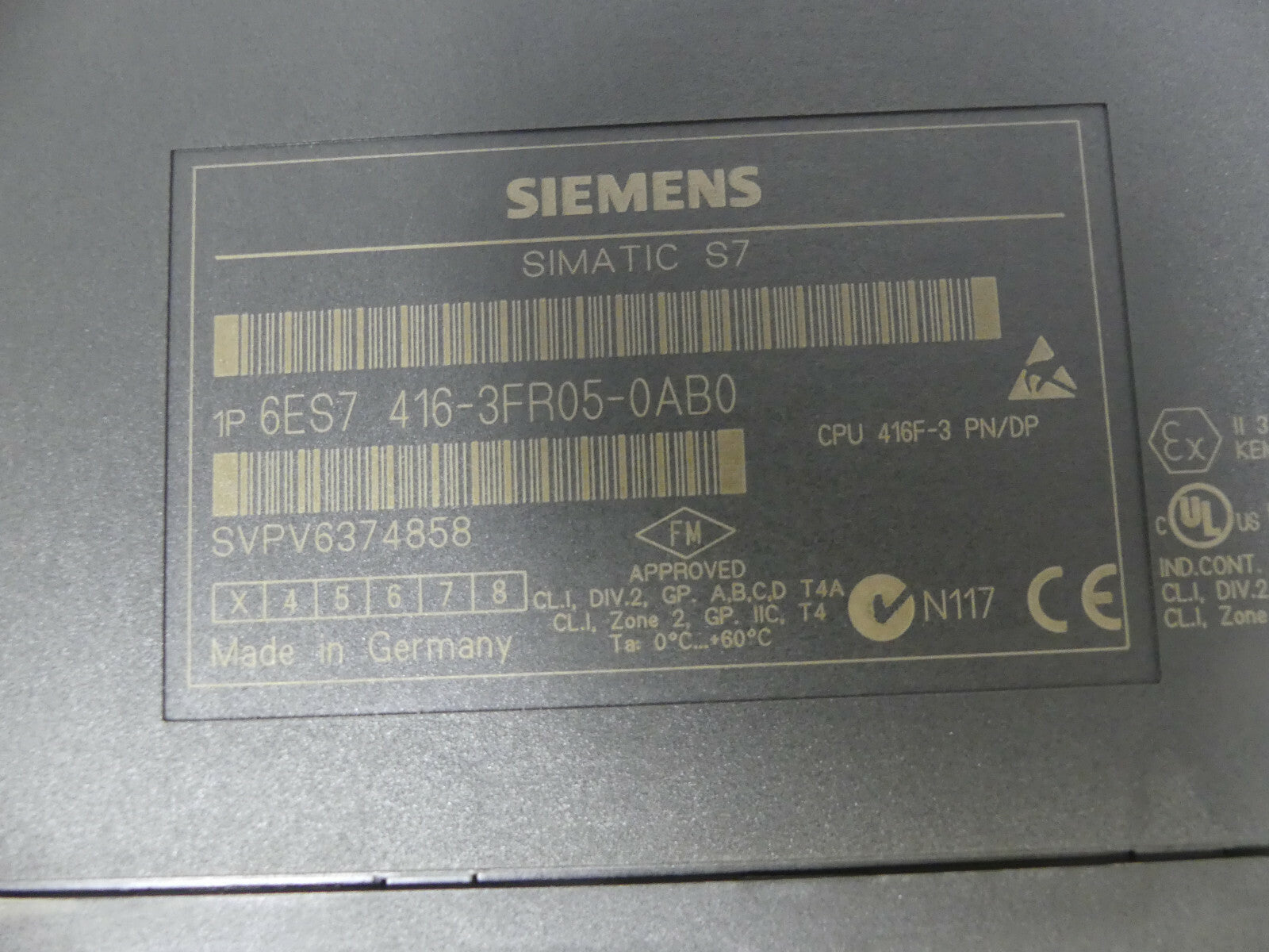 Siemens 6ES7 416-3FR05-0AB0