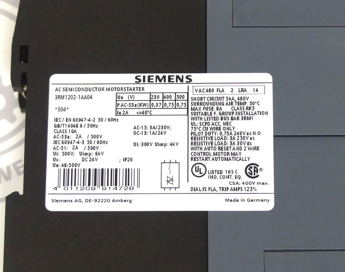 Siemens SIRIUS  3RM1202-1AA04