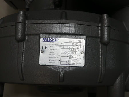 BECKER VACUUM  SV 8.190/1-01 VSF B.j 2015 Neuwertig