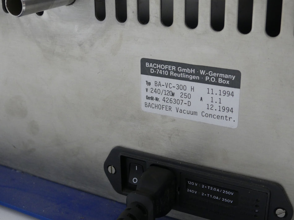 Bachofer BA-VC-300H Vacuum Concentrator