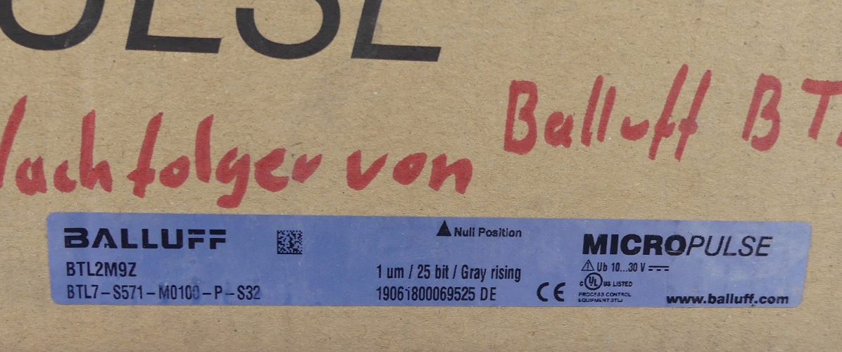 BALLUFF BTL2M9Z BTL7-S571-M0100-P-S32