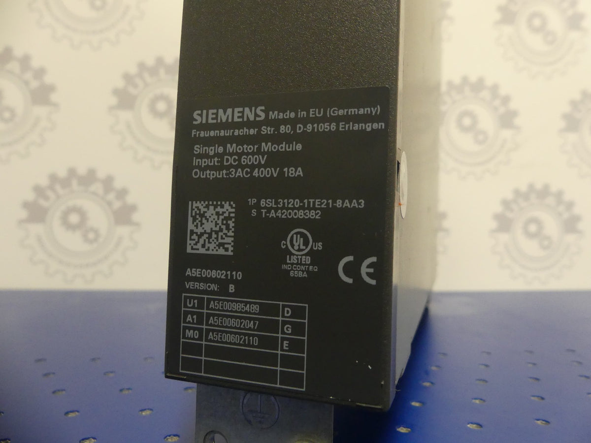 Siemens 6SL3120-1TE21-8AA3