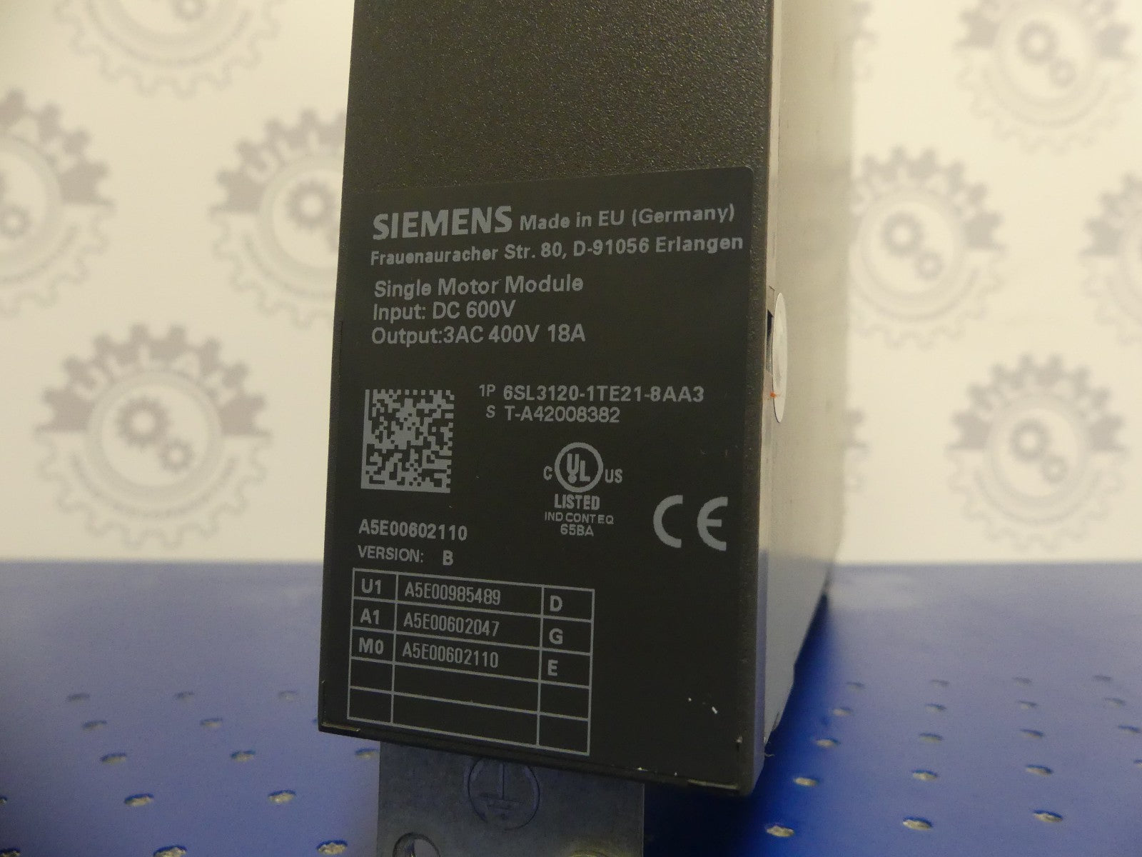 Siemens 6SL3120-1TE21-8AA3