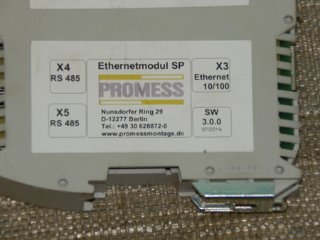 PROMESS Ethernetmodul SP //  SW3.0.0 S.Bilder