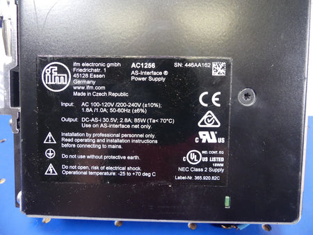 ifm AC1256 AS-i power supply