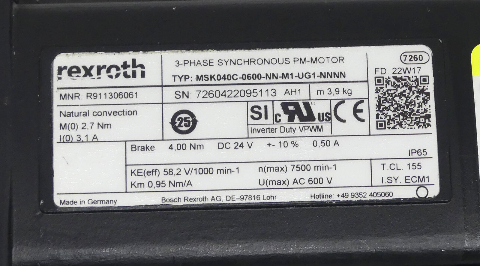 Rexroth MSK040C-0600-NN-M1-UG1-NNNN ( NEUWERTIG )