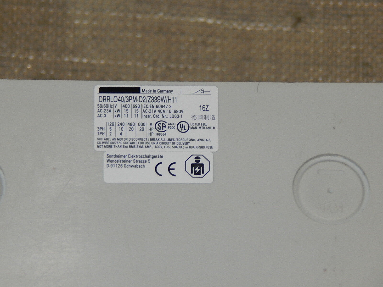 Dreston  DRRLO40/3PM-D2/Z33SW/H11 New