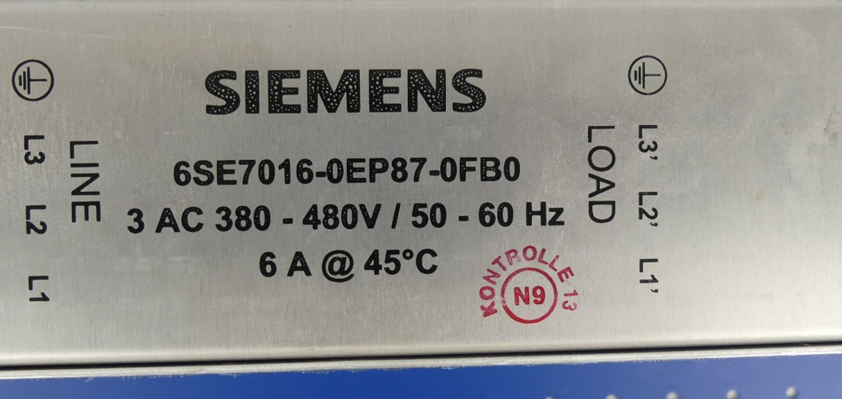 Siemens Simovert 6SE7016-0EP87-0FB0